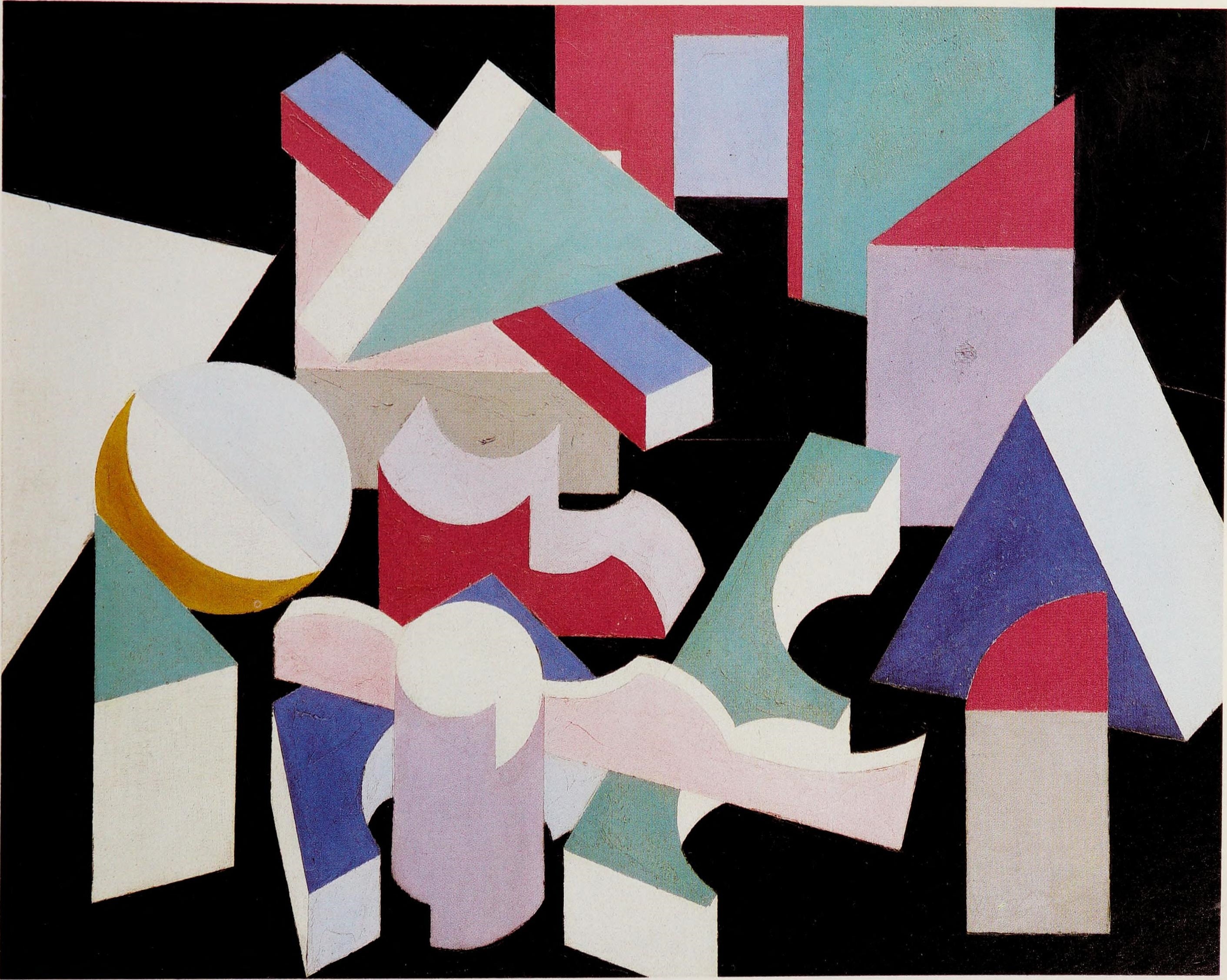 Composition - Patrick Henry Bruce image 1 reproduction de peinture à l’huile