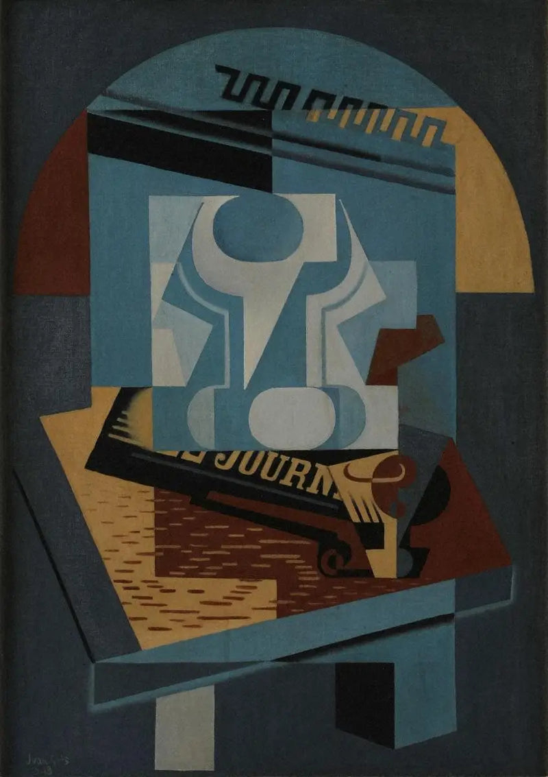 Compotier e giornale - Juan Gris