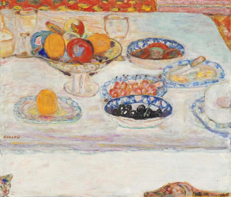 Comporti e piatti di frutta - Pierre Bonnard