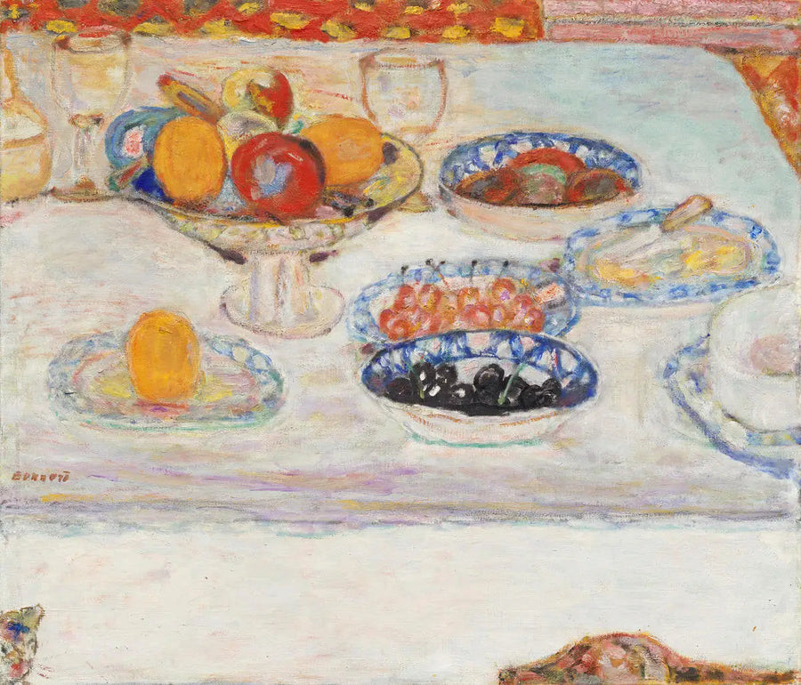 Comporti e piatti di frutta - Pierre Bonnard