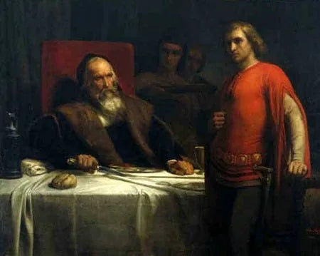 Conte Eberhard di Württemberg e suo figlio - Ary Scheffer