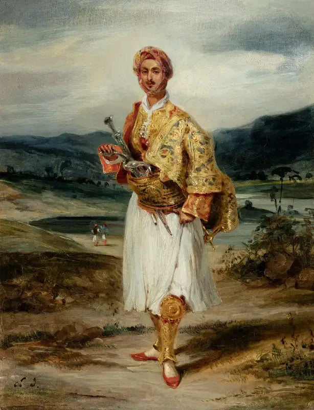 Conte Palatino in costume di Suliot - Eugène Delacroix