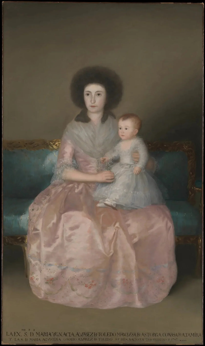 Contessa di Altamira e sua figlia, María Agustina - Francisco de Goya