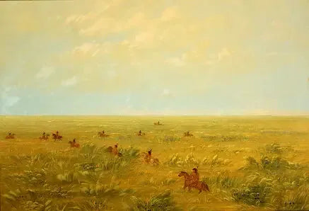 Guidare nella pampa per il bestiame selvaggio - Connibo - George Catlin