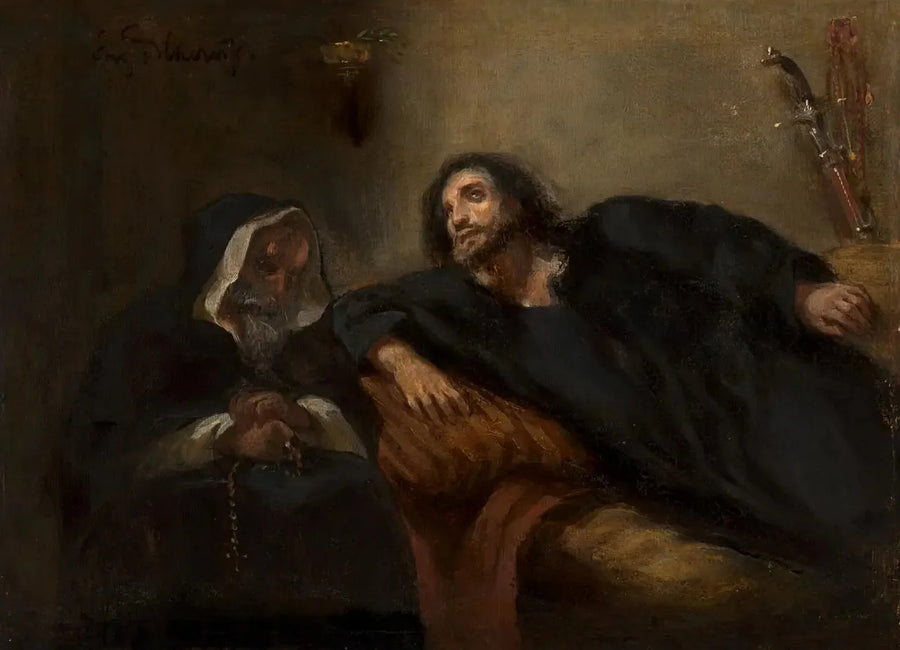 Confessione del Giaour - Eugène Delacroix