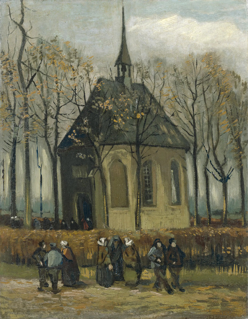 Congregazione che lascia la Chiesa riformata di Nuenen - Vincent van Gogh