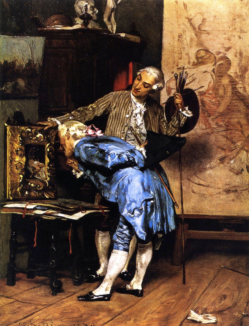 Connaisseur nell'atelier dell'artista - Giovanni Boldini
