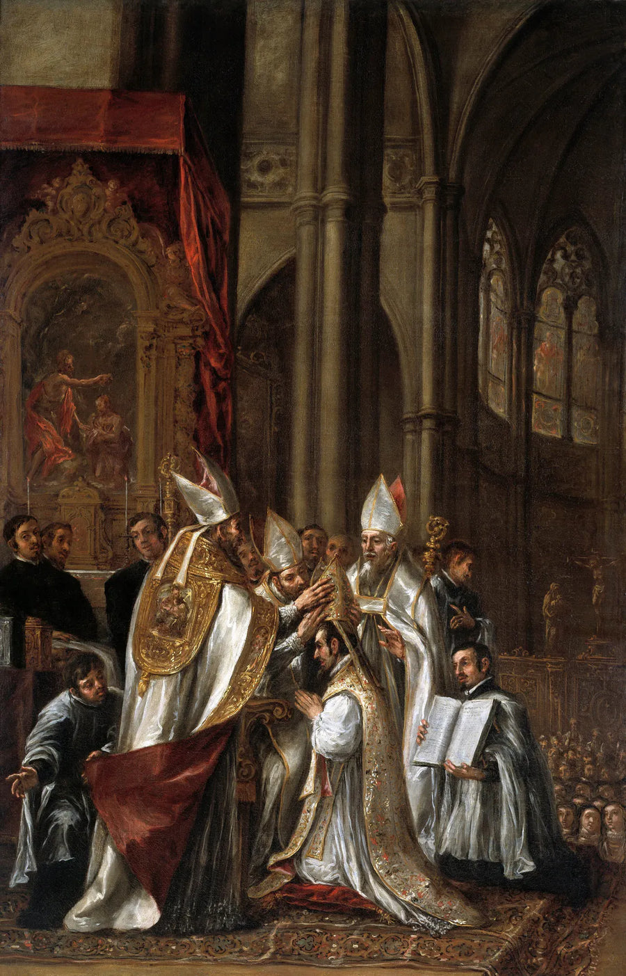 Consacrazione di sant'Ambrogio come vescovo - Juan de Valdés Leal