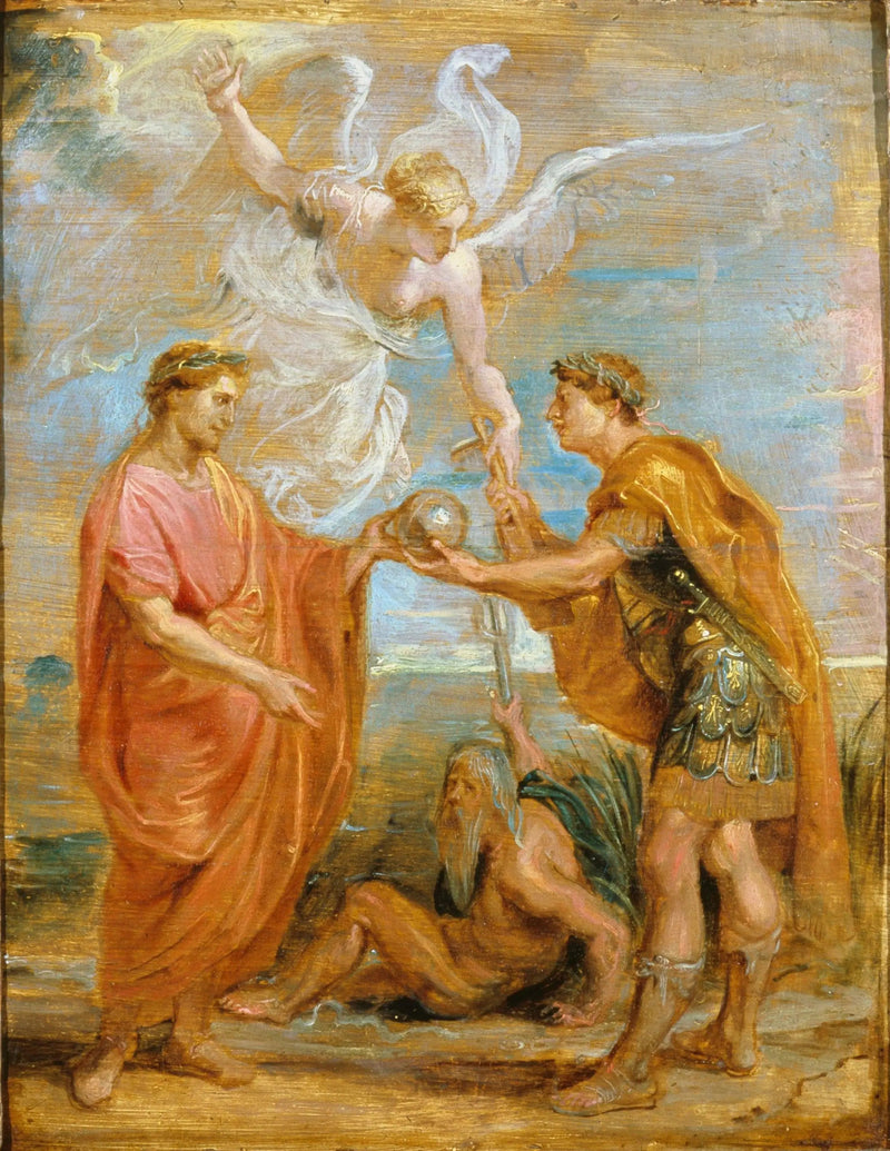 Constance nomme Constantin come suo successore - Peter Paul Rubens
