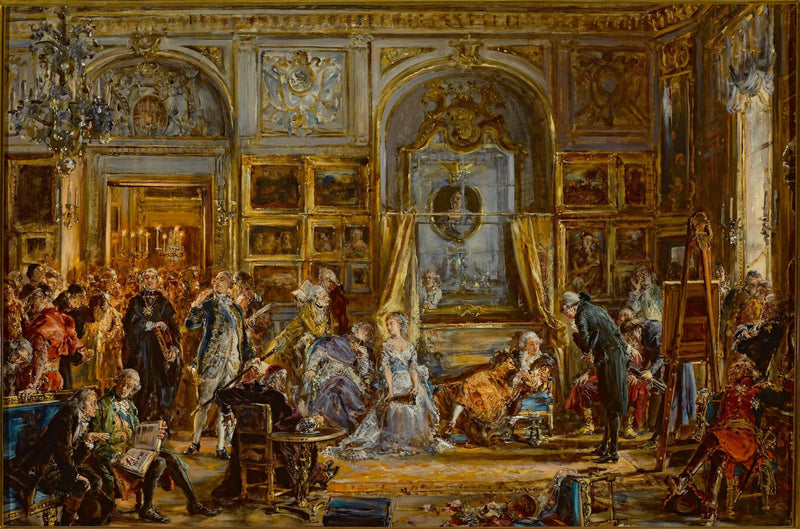 Costituzione del 3 maggio. Dieta quadriennale. Commissione dell'educazione. Divisione del 1795. Estratto della serie « Storia della civiltà in Polonia ». - Jan Matejko