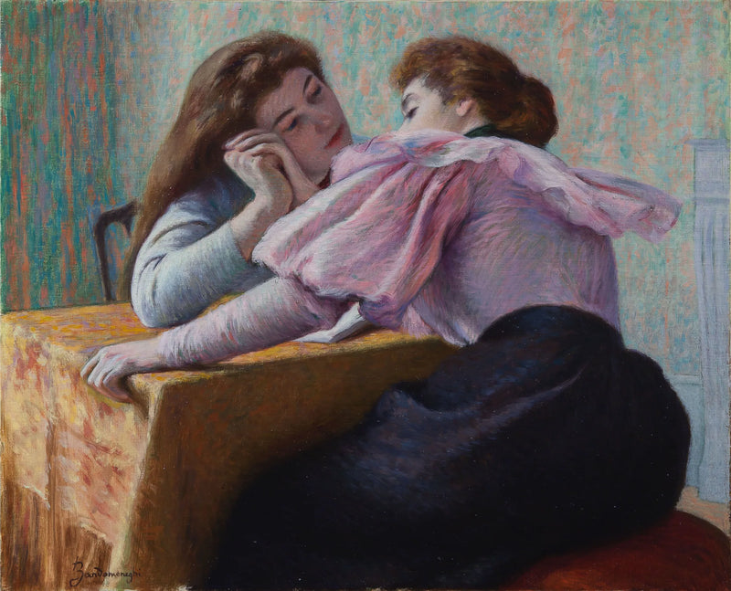 Conversazione a tavola - Federico Zandomeneghi
