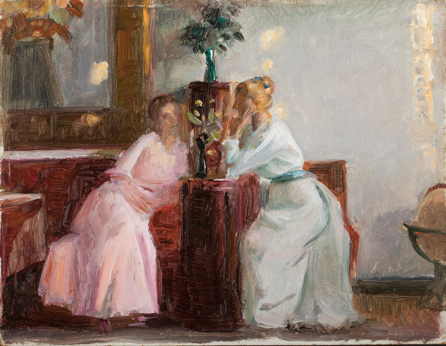 Conversazione nella Sala Ovest - Michael Peter Ancher