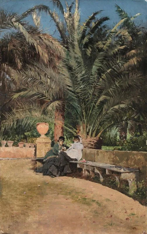 Conversazione nel giardino - Giuseppe De Nittis