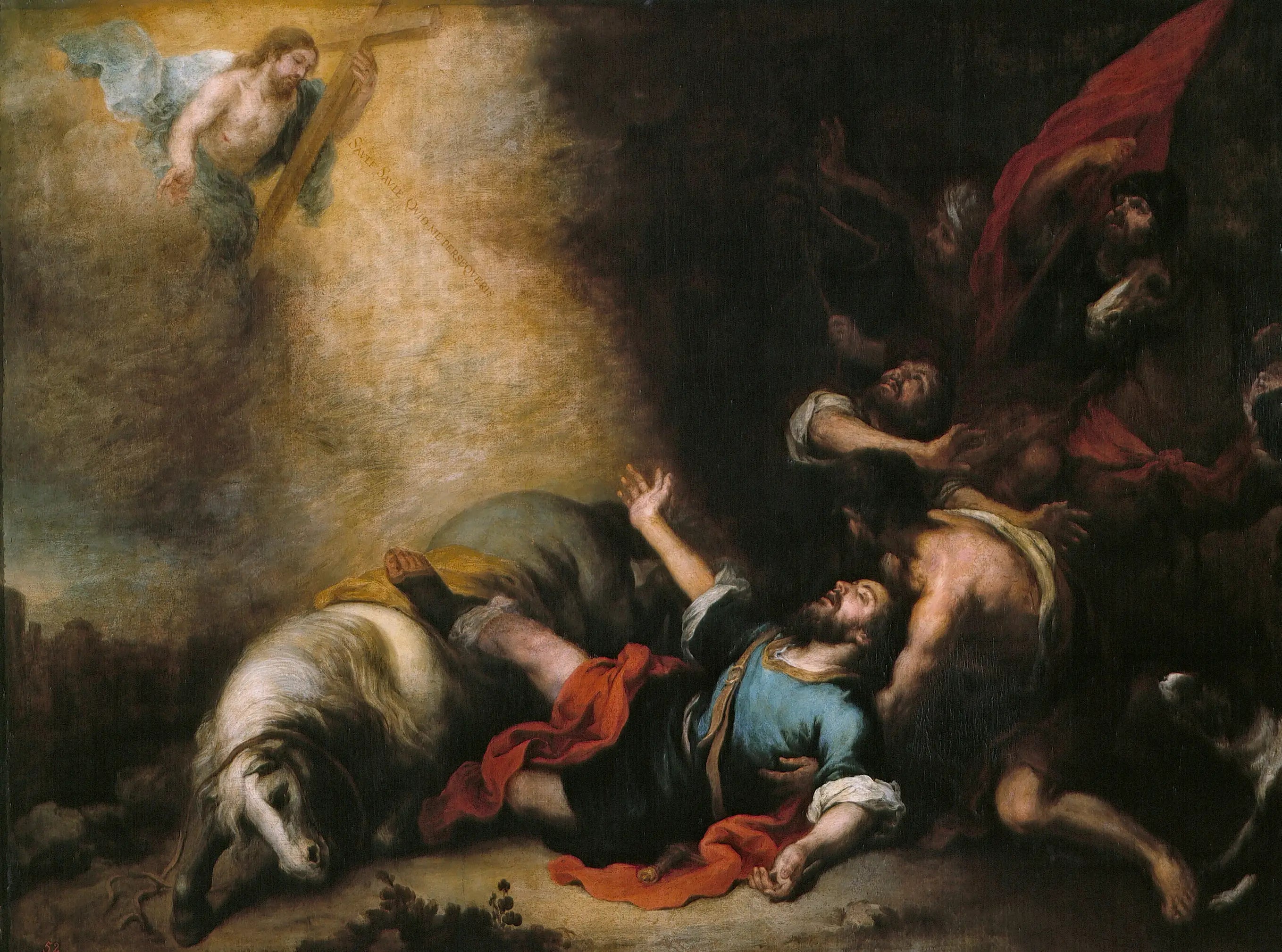 Conversion de saint Paul - Bartolomé Esteban Murillo image 1 reproduction d’œuvre d’art à l’huile