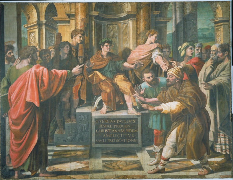 La Conversion du proconsul - Raphaël Sanzio
