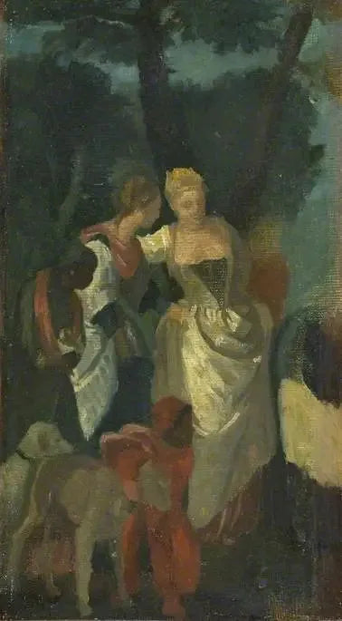 Copie d'après « La découverte de Moïse » de Véronèse - Edgar Degas image 1 copie de tableau peinte à la main