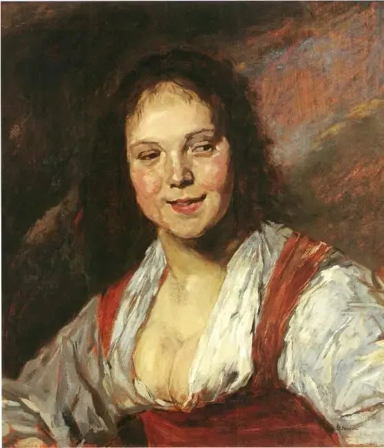 Copia della Bohémienne secondo Frans Hals (Giovane donna) - Max Liebermann