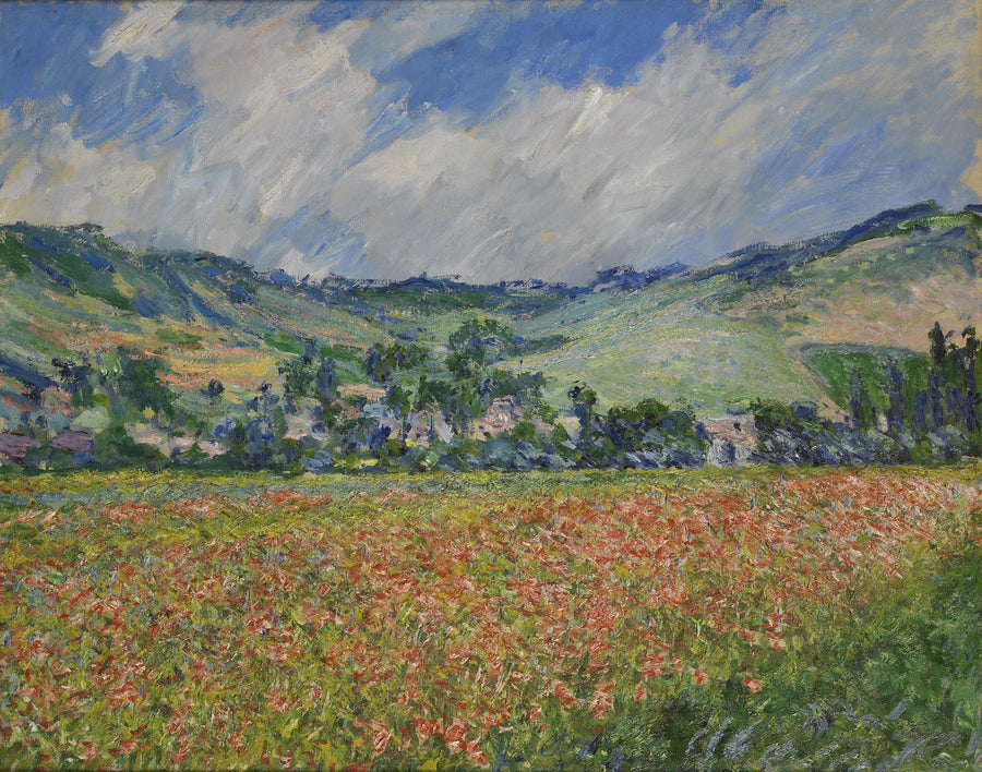Campo di papaveri, dintorni di Giverny W999 - Claude Monet