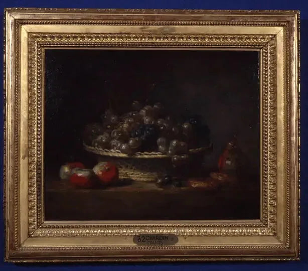 Cestino di uva, mele e pere e galette - Jean Siméon Chardin