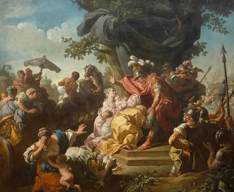 Coriolan chez les Volsques - Louis Jean François Lagrenée image 1 reproduction d’œuvre d’art à l’huile