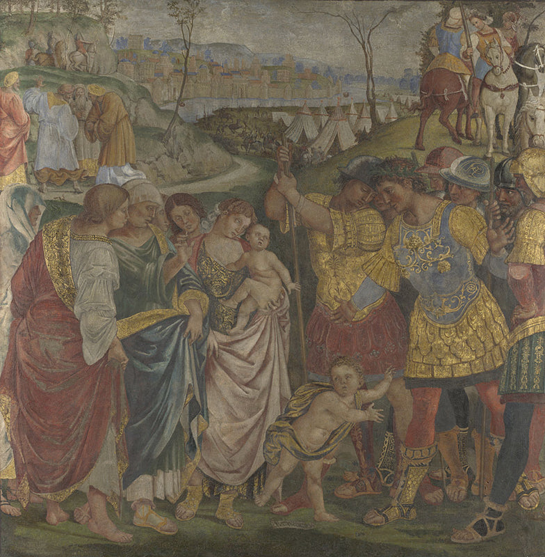 Coriolan, persuadé dalla sua famiglia di risparmiare Roma - Luca Signorelli