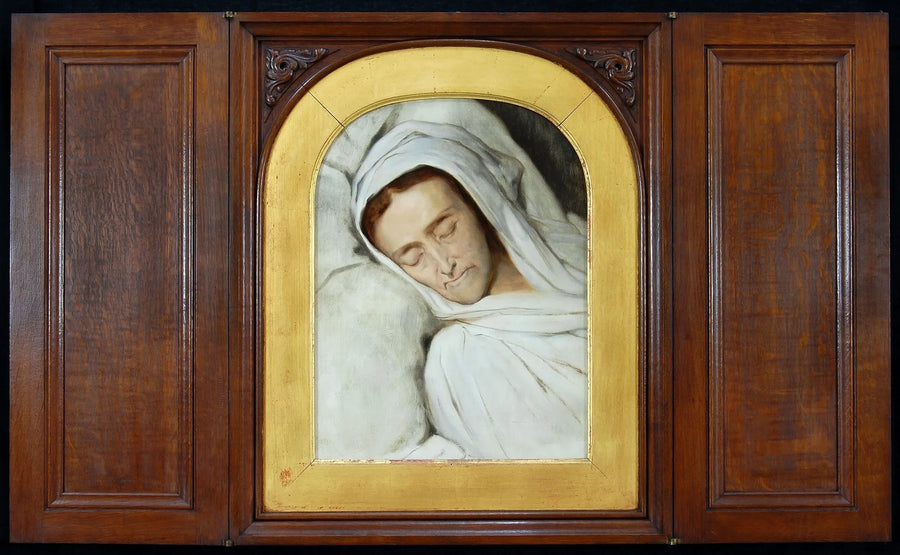Cornelia Lamme Scheffer - Sur son lit de mort - Ary Scheffer