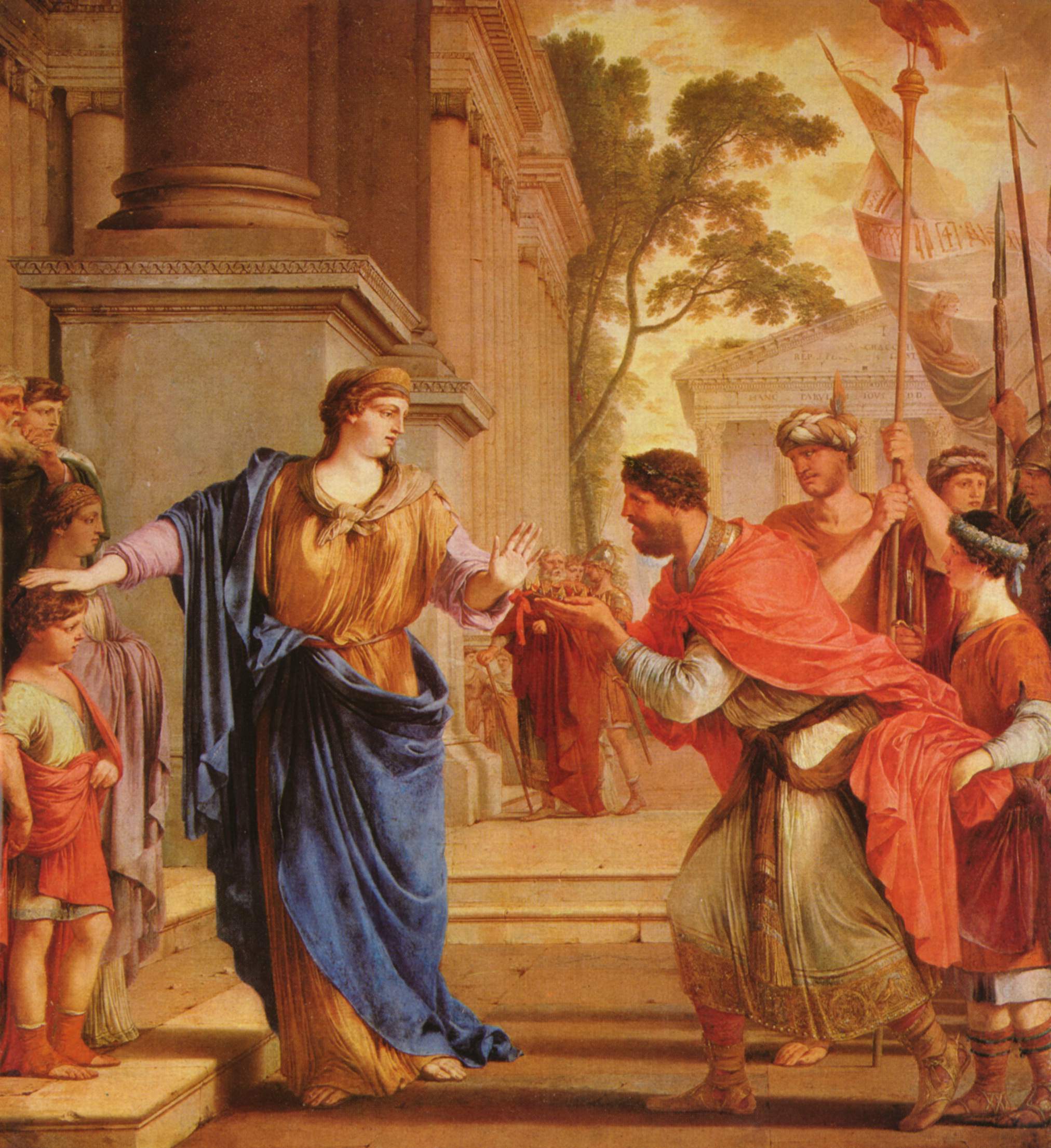 Cornelia refuse la couronne des Ptolémées - Laurent de La Hyre