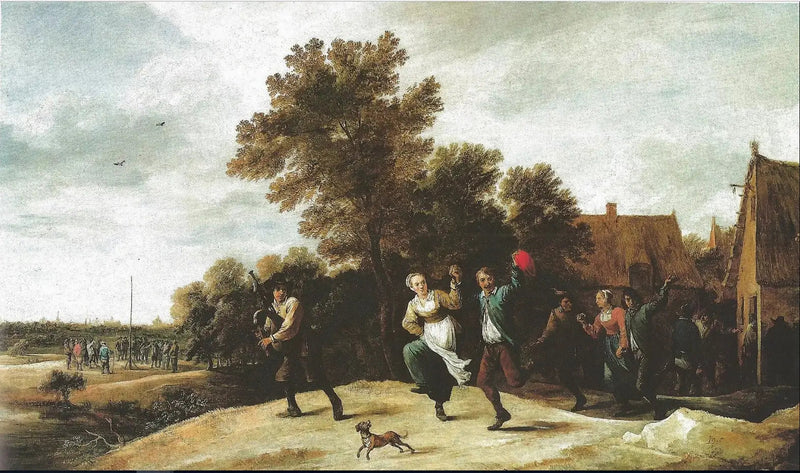 Cornemuseur con ballerini - David Teniers il Giovane
