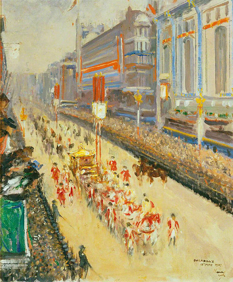 Corteo dell'incoronazione, Piccadilly, 12 maggio 1937 - John Lavery