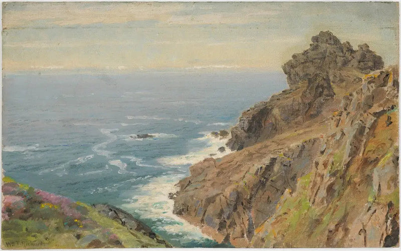 Costa vicino a Boscastle, Cornovaglia - William Trost Richards