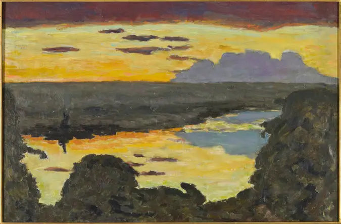 Crepuscolo, riva del fiume - Pierre Bonnard