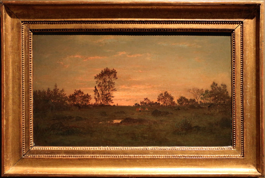 Tramonto a Barbizon - Théodore Rousseau