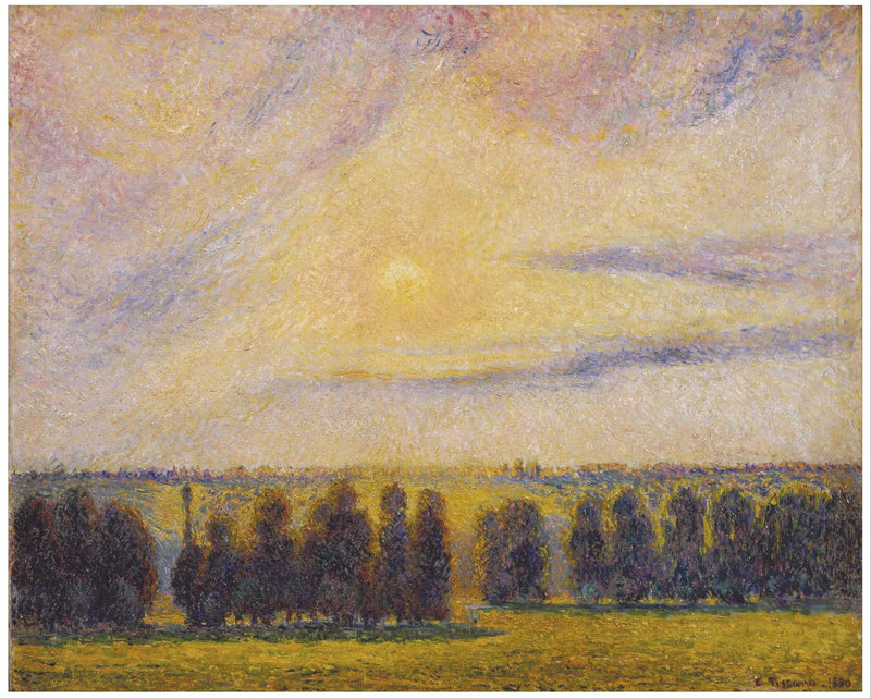 Tramonto a Éragny - Camille Pissarro