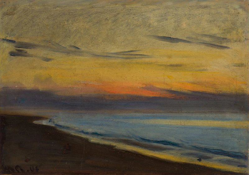 Tramonto a Skagen - Michael Peter Ancher