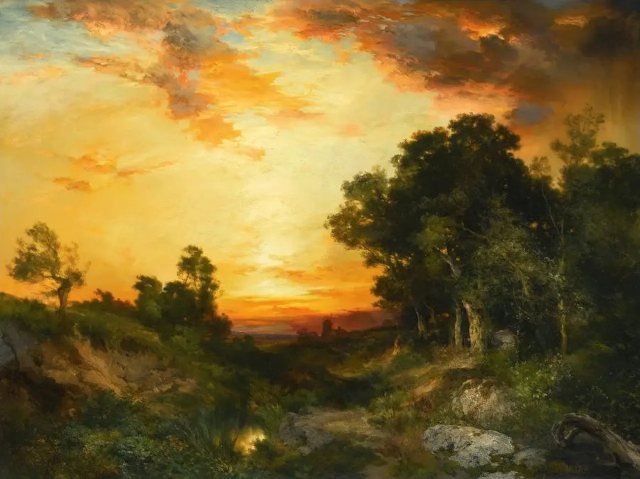 Tramonto, Amagansett - Thomas Moran