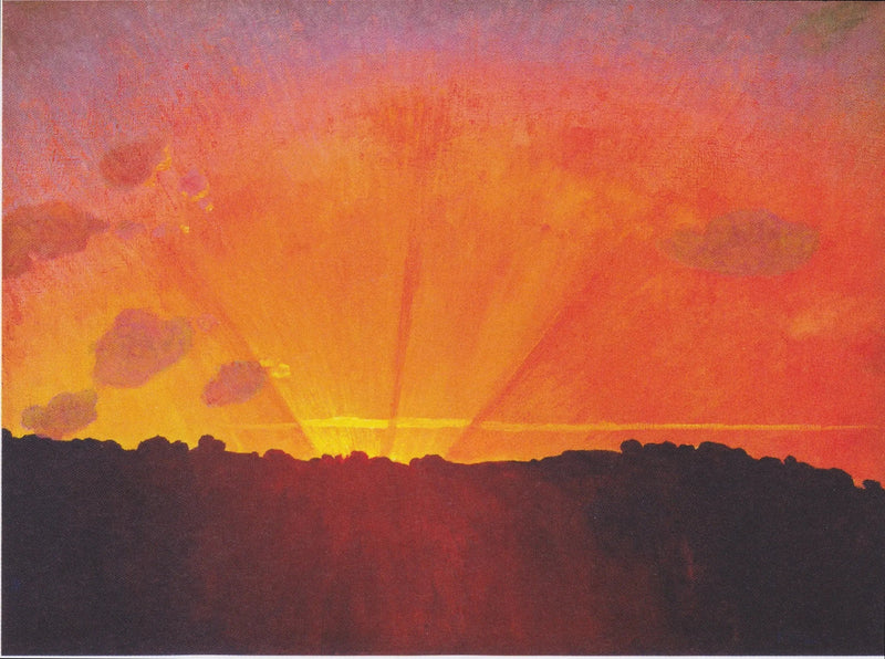 Tramonto, cielo arancione - Félix Vallotton