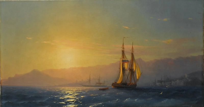 Tramonto sul mare - Ivan Aïvazovski