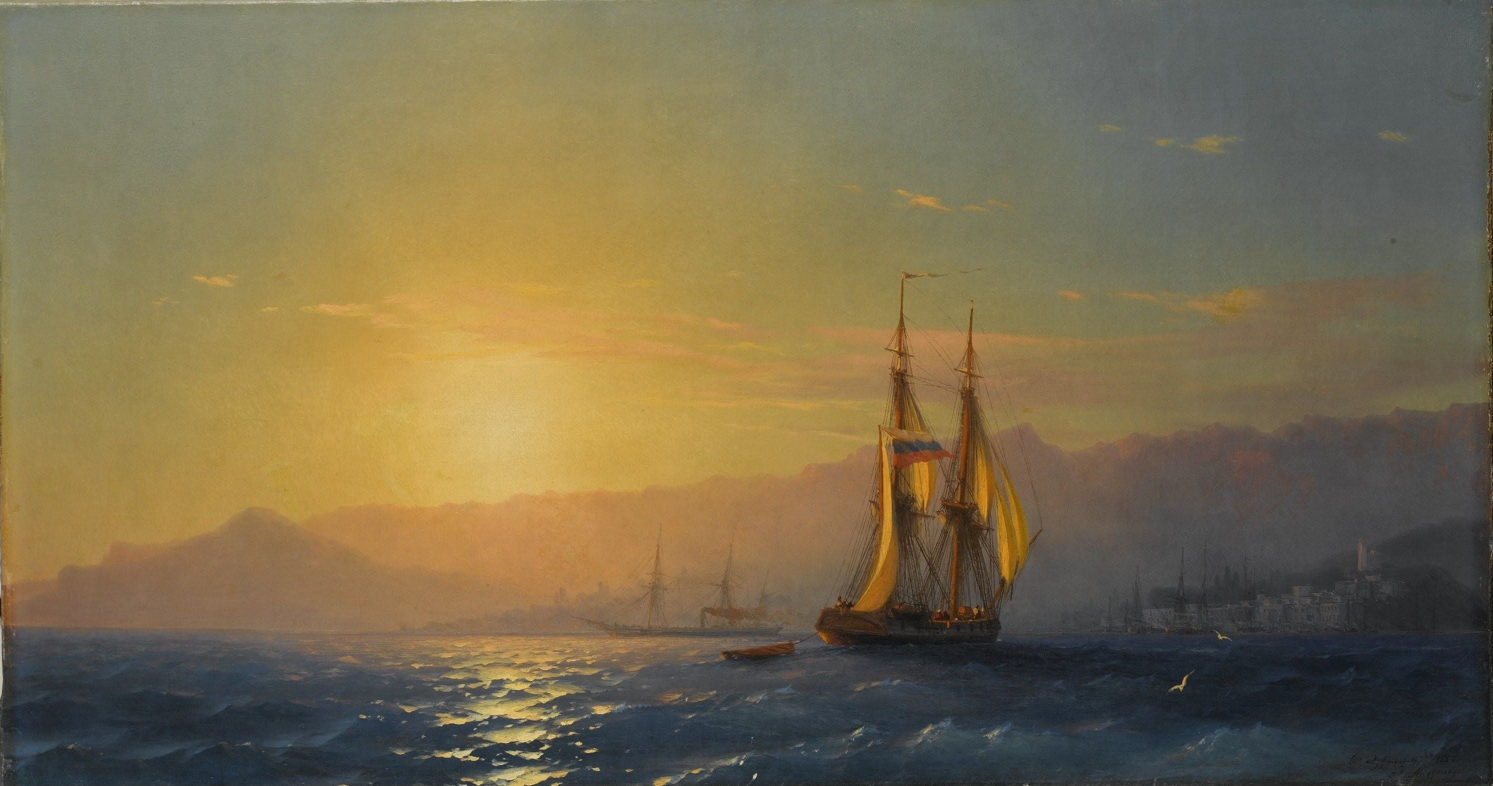 Coucher de soleil en mer - Ivan Aïvazovski - Alpha Reproduction