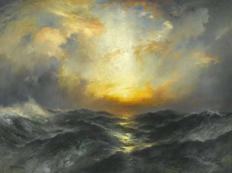 Tramonto sul mare - Thomas Moran