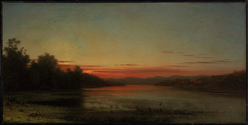 Tramonto: Lago Champlain - Martin Johnson Heade