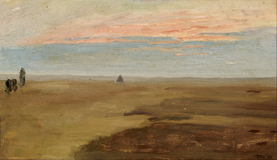 Tramonto sulla brughiera. -Michael Peter Ancher