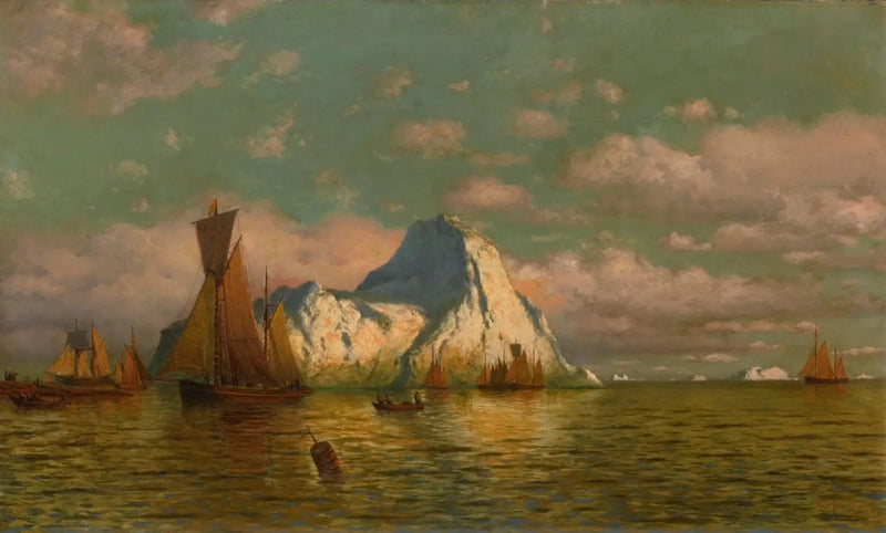 Tramonto sul mare e sulla terra - William Bradford