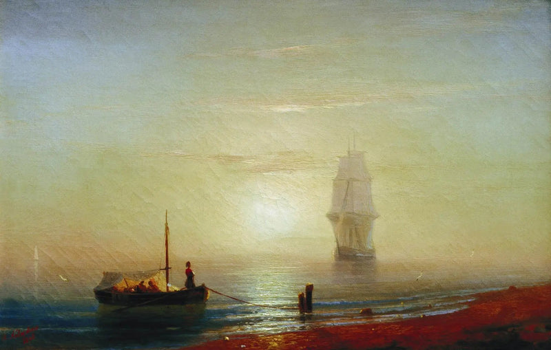 Tramonto sul mare - Ivan Aïvazovski