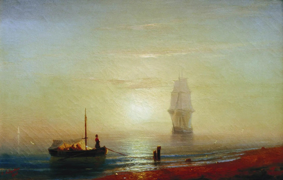 Tramonto sul mare - Ivan Aïvazovski