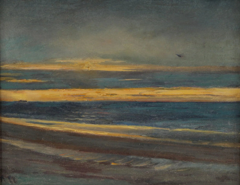 Tramonto sul mare. -Michael Peter Ancher