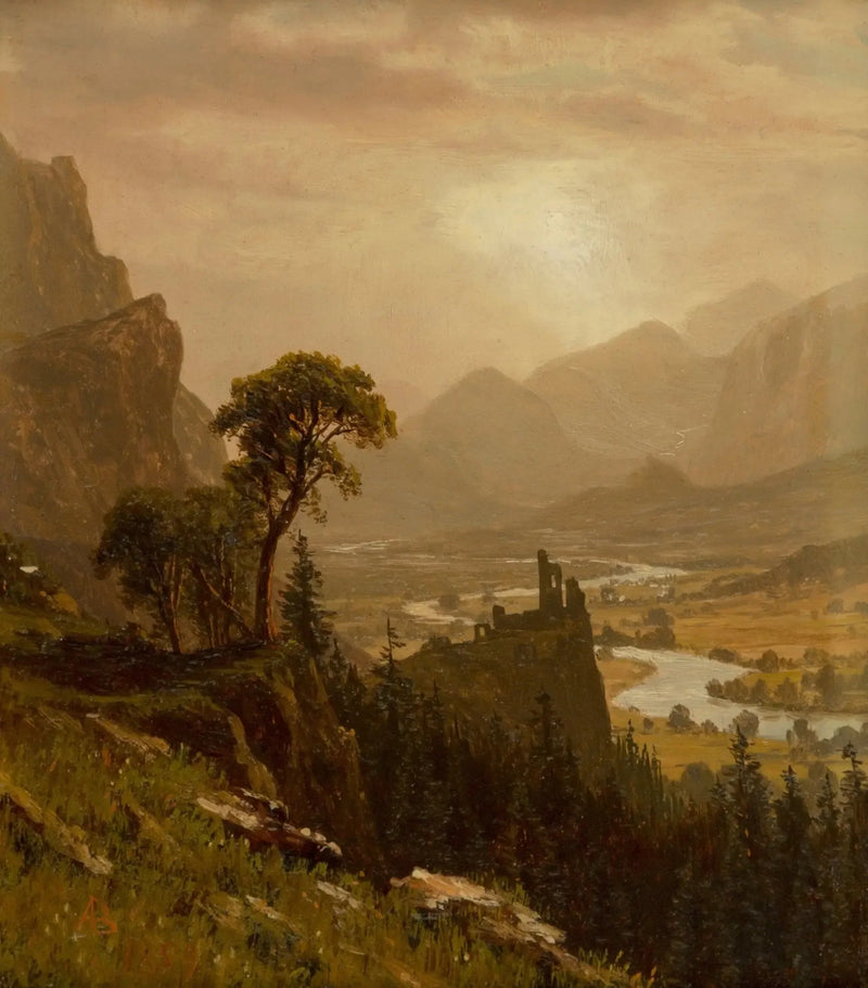 Tramonto sulla montagna - Albert Bierstadt