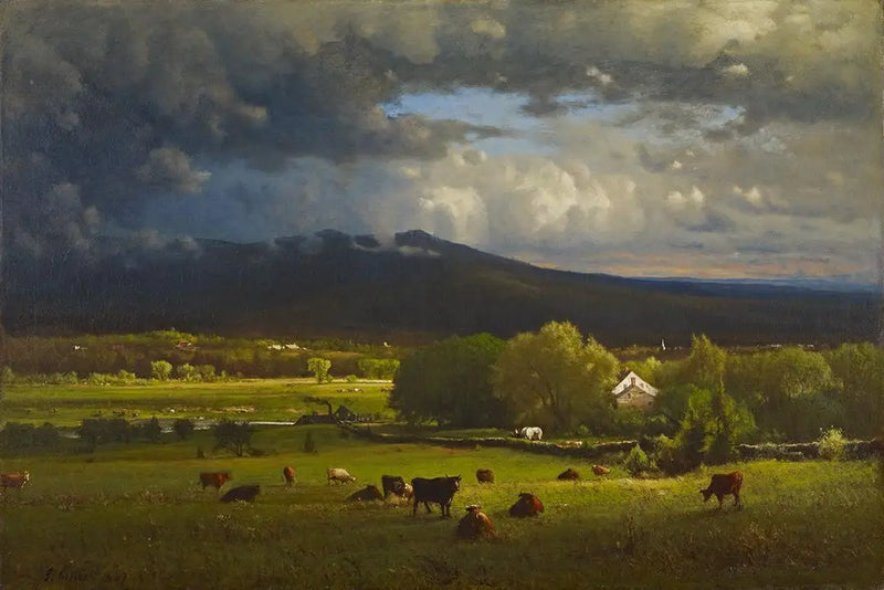 Tramonto sul fiume - George Inness