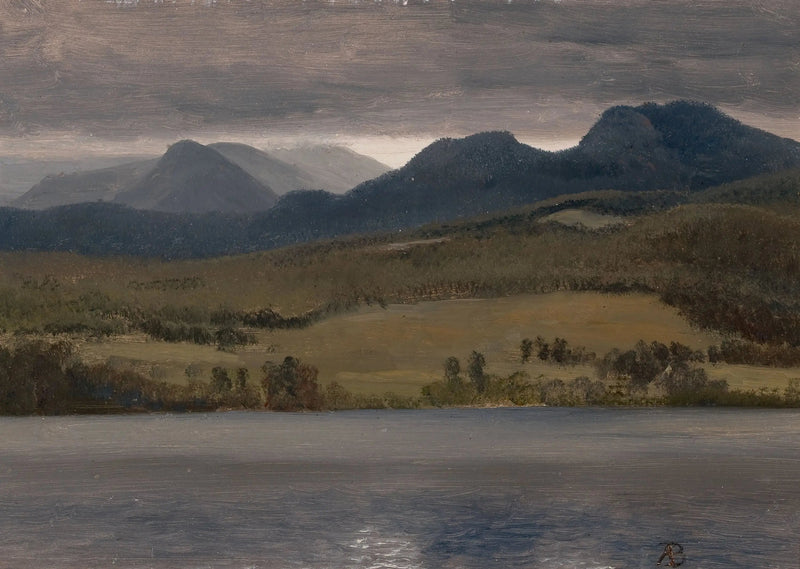 Tramonto sul lago - Albert Bierstadt