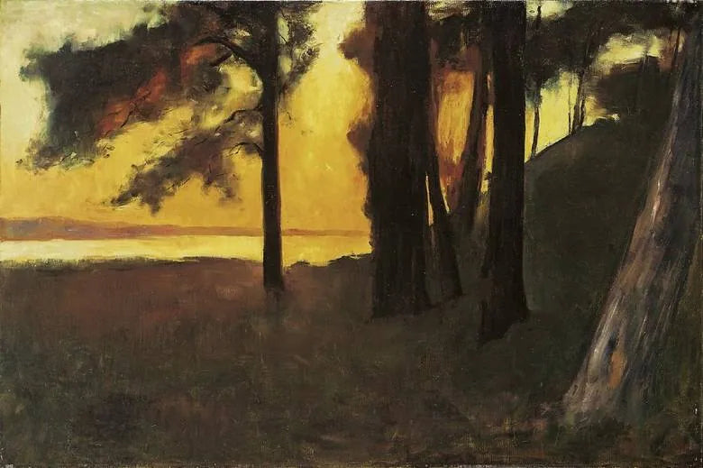 Tramonto sul lago Grunewald - Lesser Ury