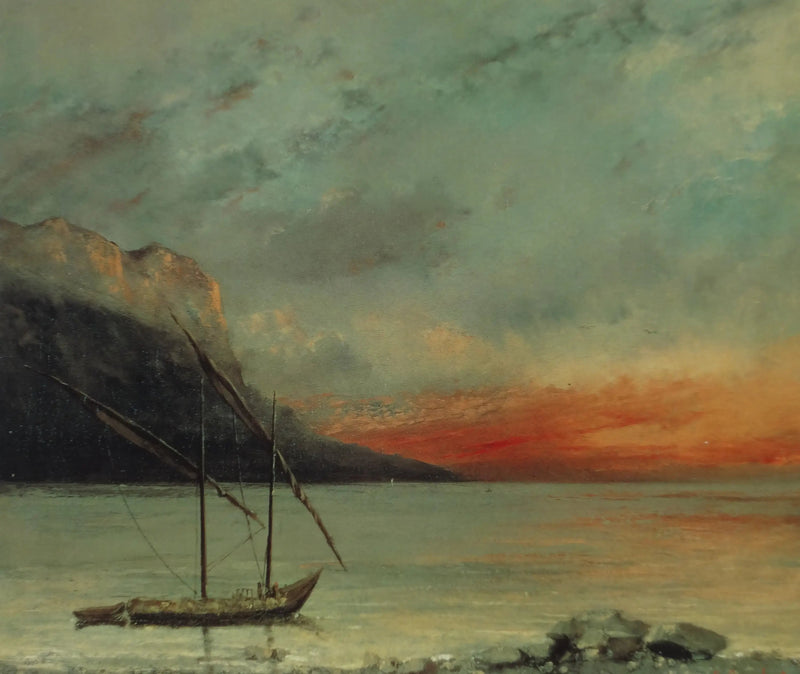 Tramonto sul Léman - Gustave Courbet